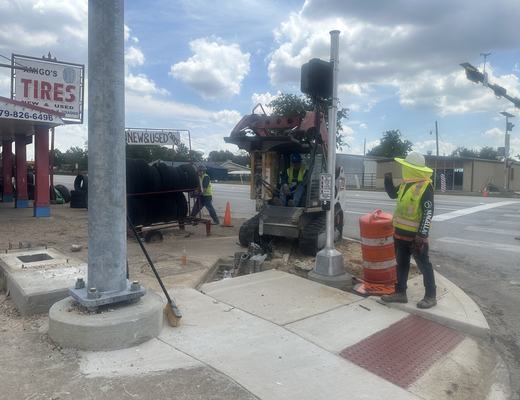 Signal pole foundation